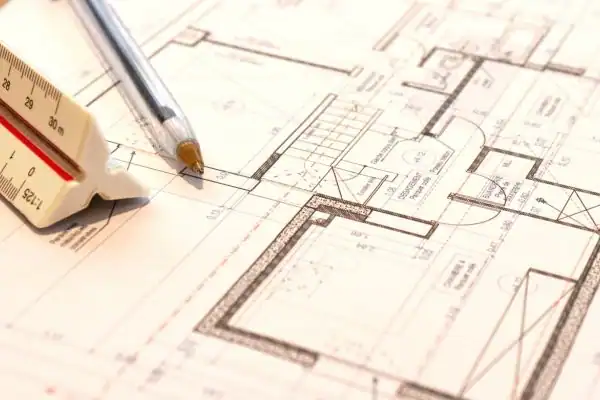 Image of architect Eastwood drawings